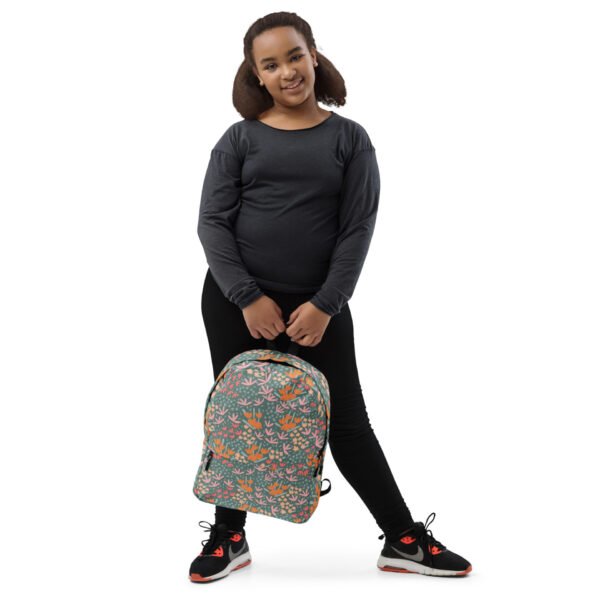 Floral Pattern Backpack – Stylish & Durable for School or Travel