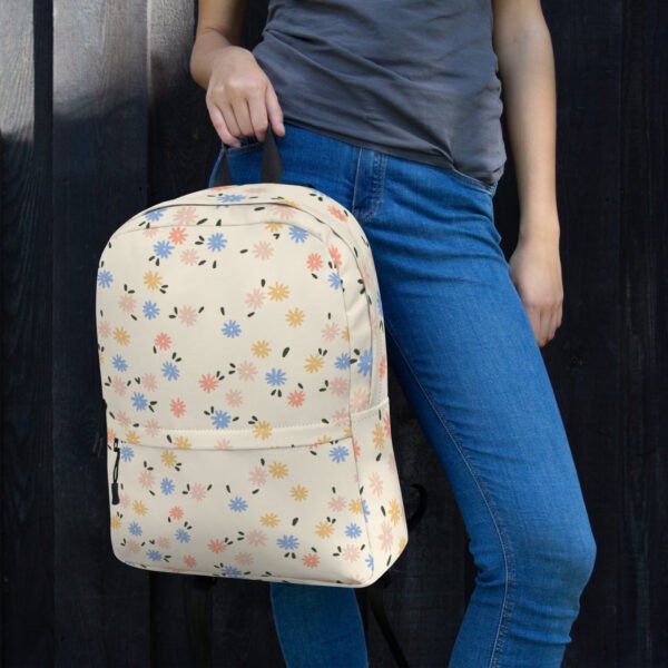 Floral Print Backpack – Stylish & Functional for Everyday Use - Image 2