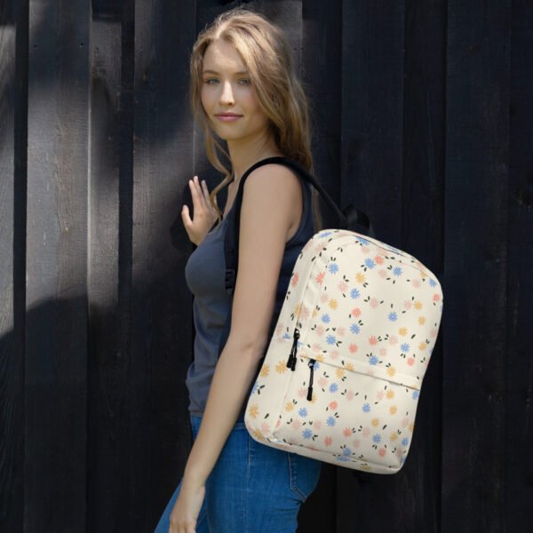 Floral Print Backpack – Stylish & Functional for Everyday Use - Image 3