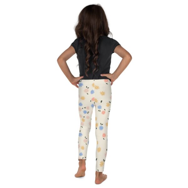 Kids' Floral Print Leggings – Soft & Stretchy - Image 2