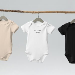Sleepy Liam Organic Cotton Baby Bodysuit – Soft, Sustainable, and Comfy